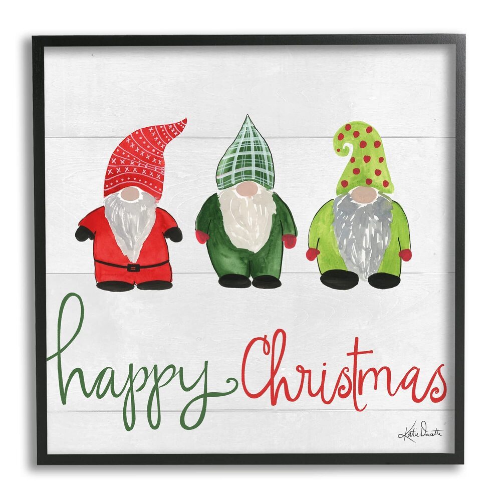 6370 Happy Christmas Jolly Holiday Gnomes Patterned Hats, Design by Katie